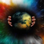 Hands holding planet Earth