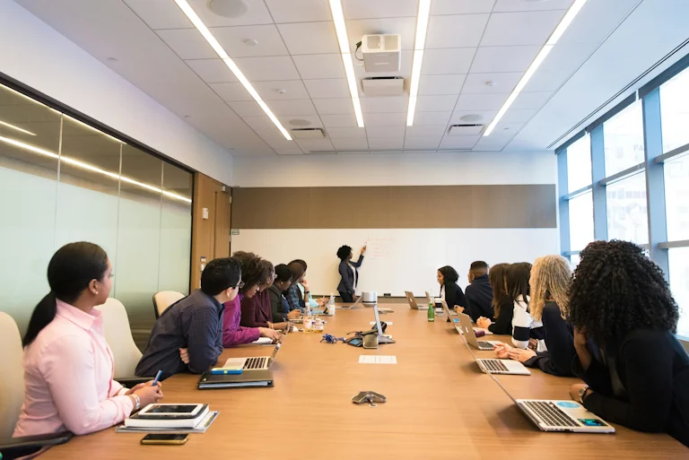 Group of people in a conference room