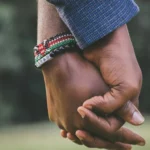 Two interlocked hands